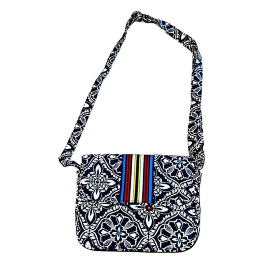 Vera Bradley Crossbody Messenger Bag Barcelona Retired Pattern quilted bag